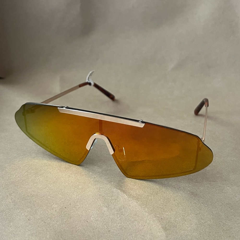 Orange Holographic Sunglasses Unisex NWT